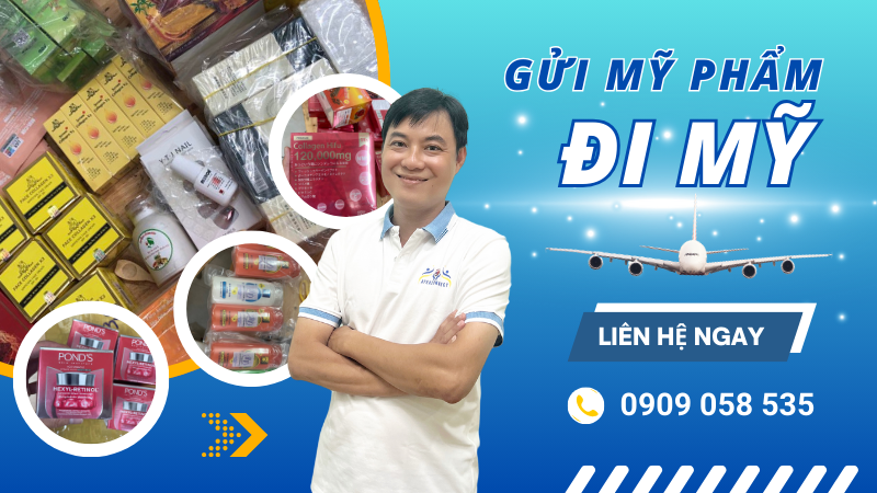 Gửi mỹ phẩm đi Mỹ